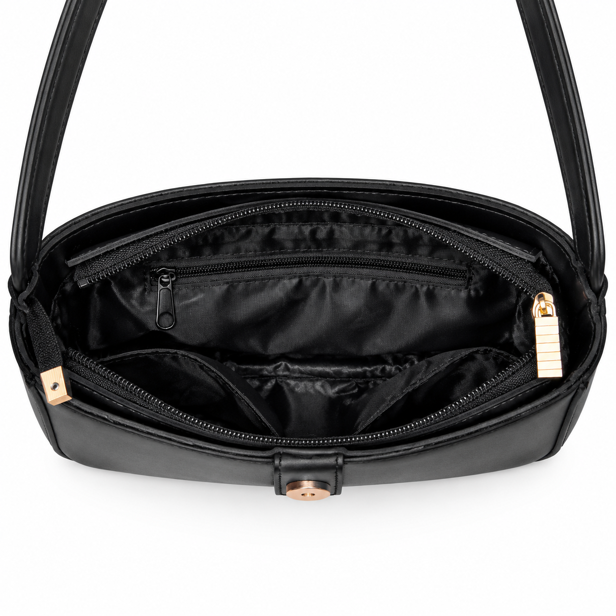 Noir Classic Shoulder Bag