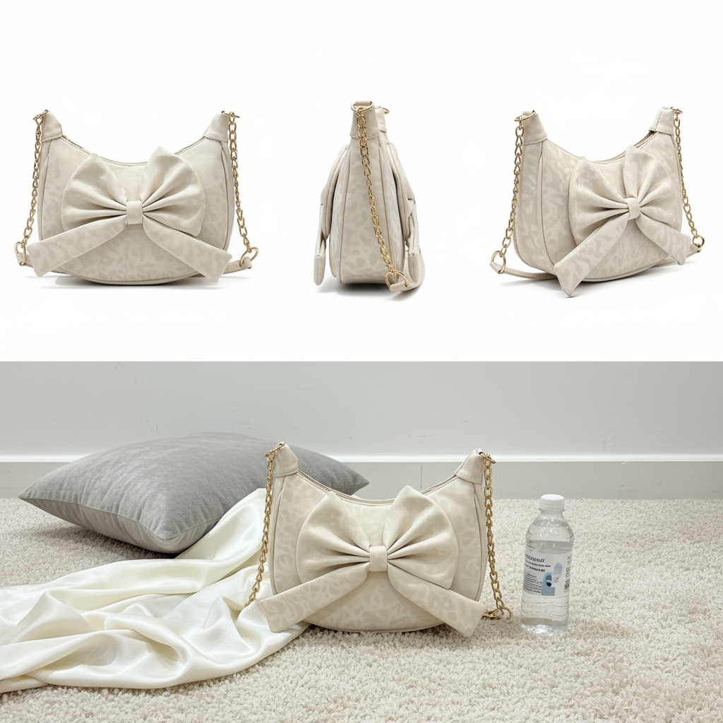 Elegant Pearl Bow Bag