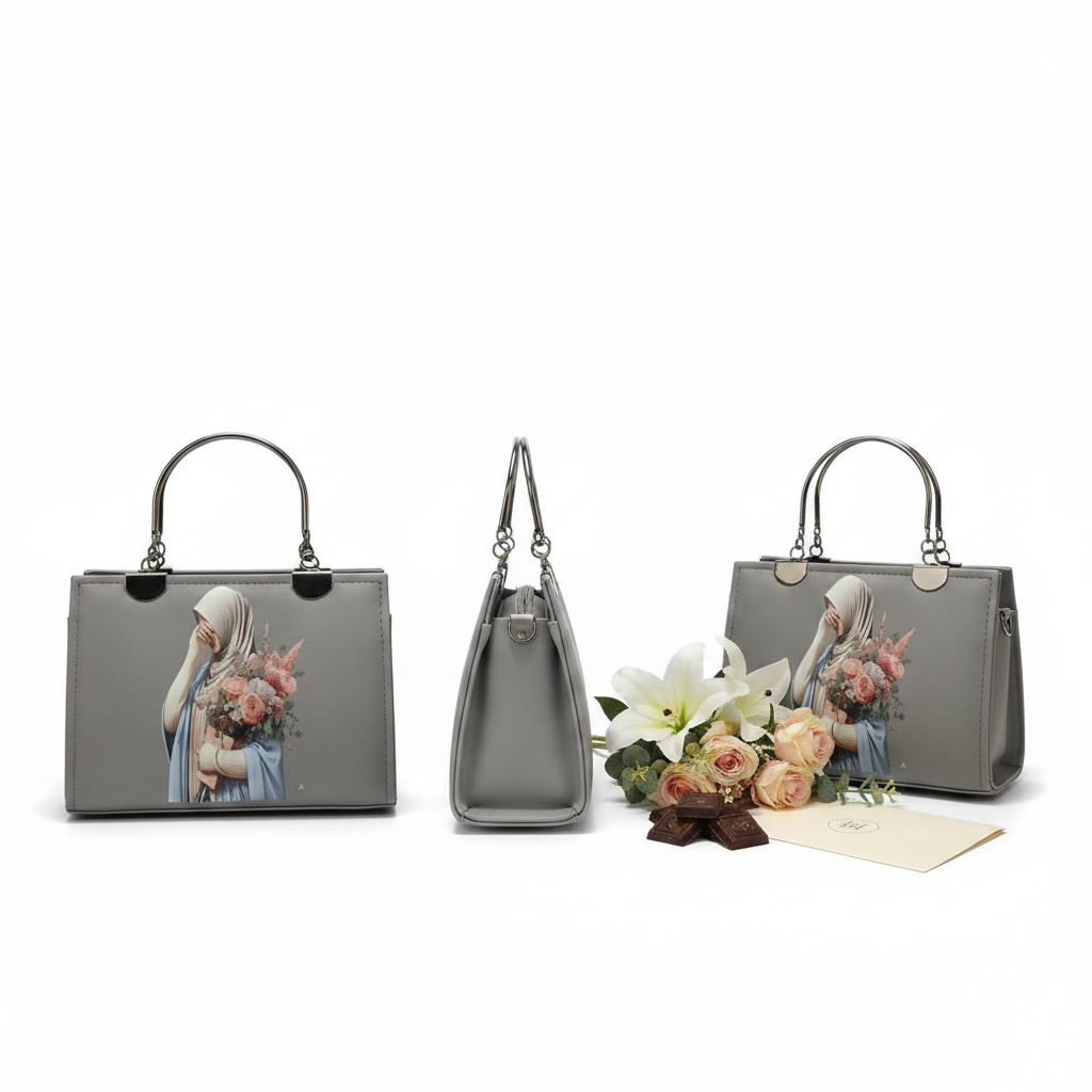 Pearl Grey Casual Bag