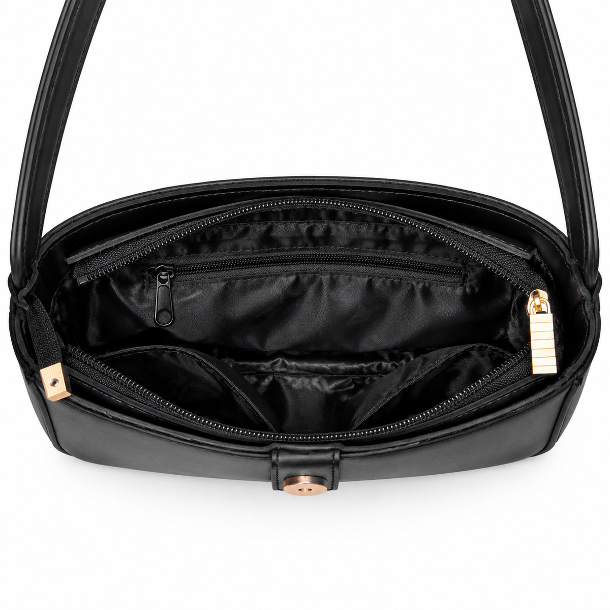 Noir Classic Shoulder Bag