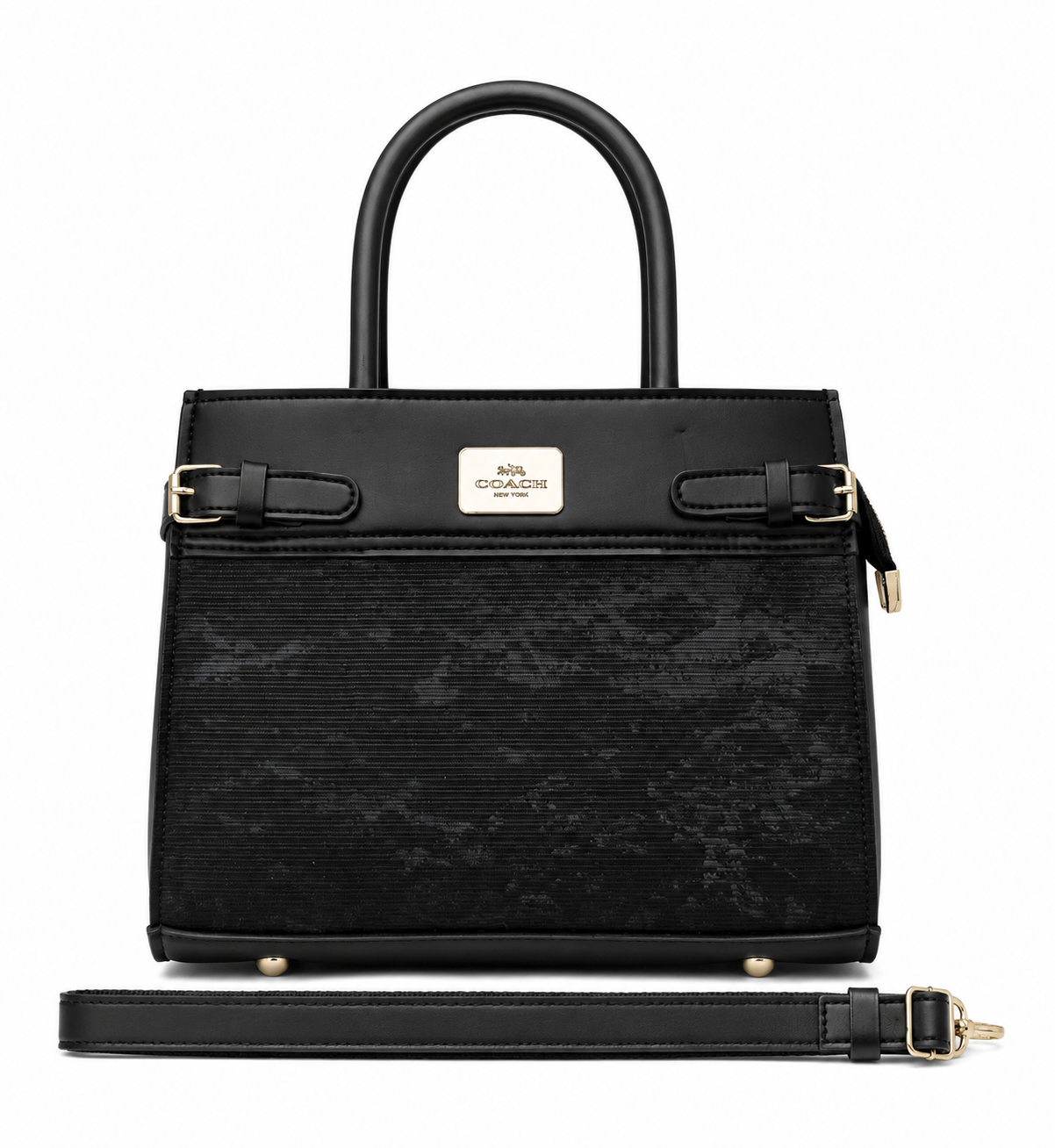 Black Velvet Grace Handbag