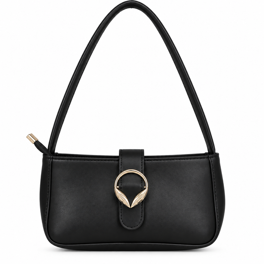 Noir Classic Shoulder Bag