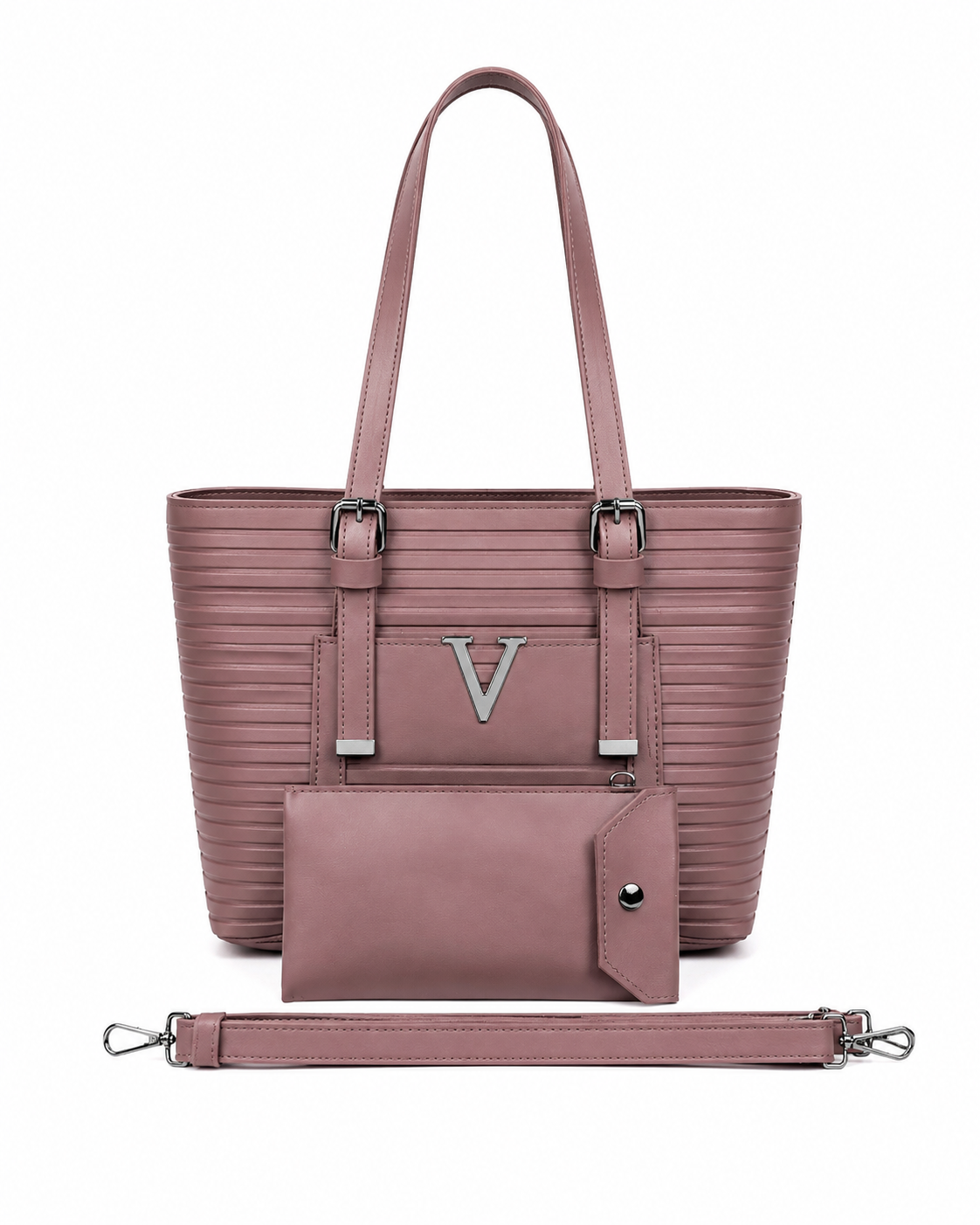 Soft Mauve Elegance Handbag