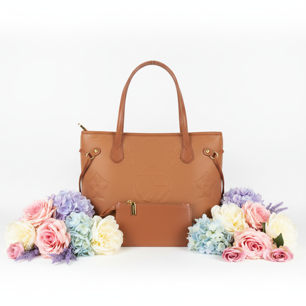 Caramel Brown Tote Bag
