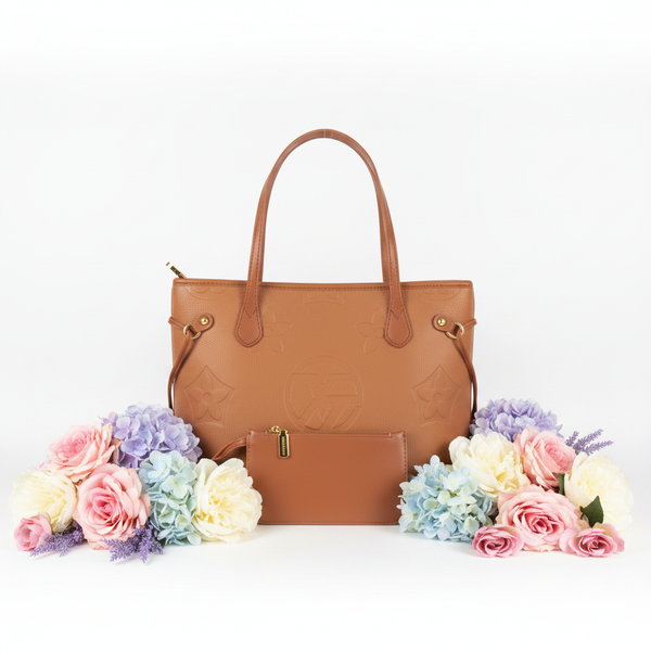 Caramel Brown Tote Bag