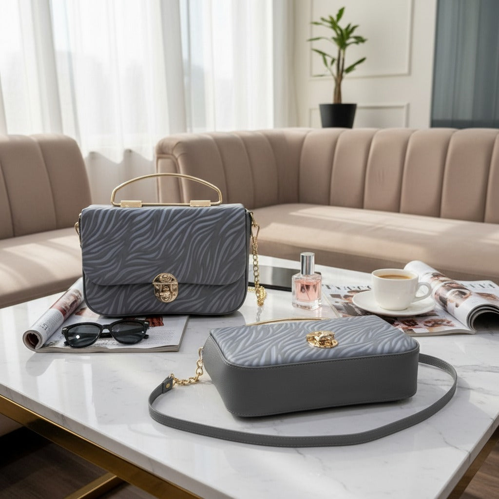 Charcoal Grey Crossbody Bag