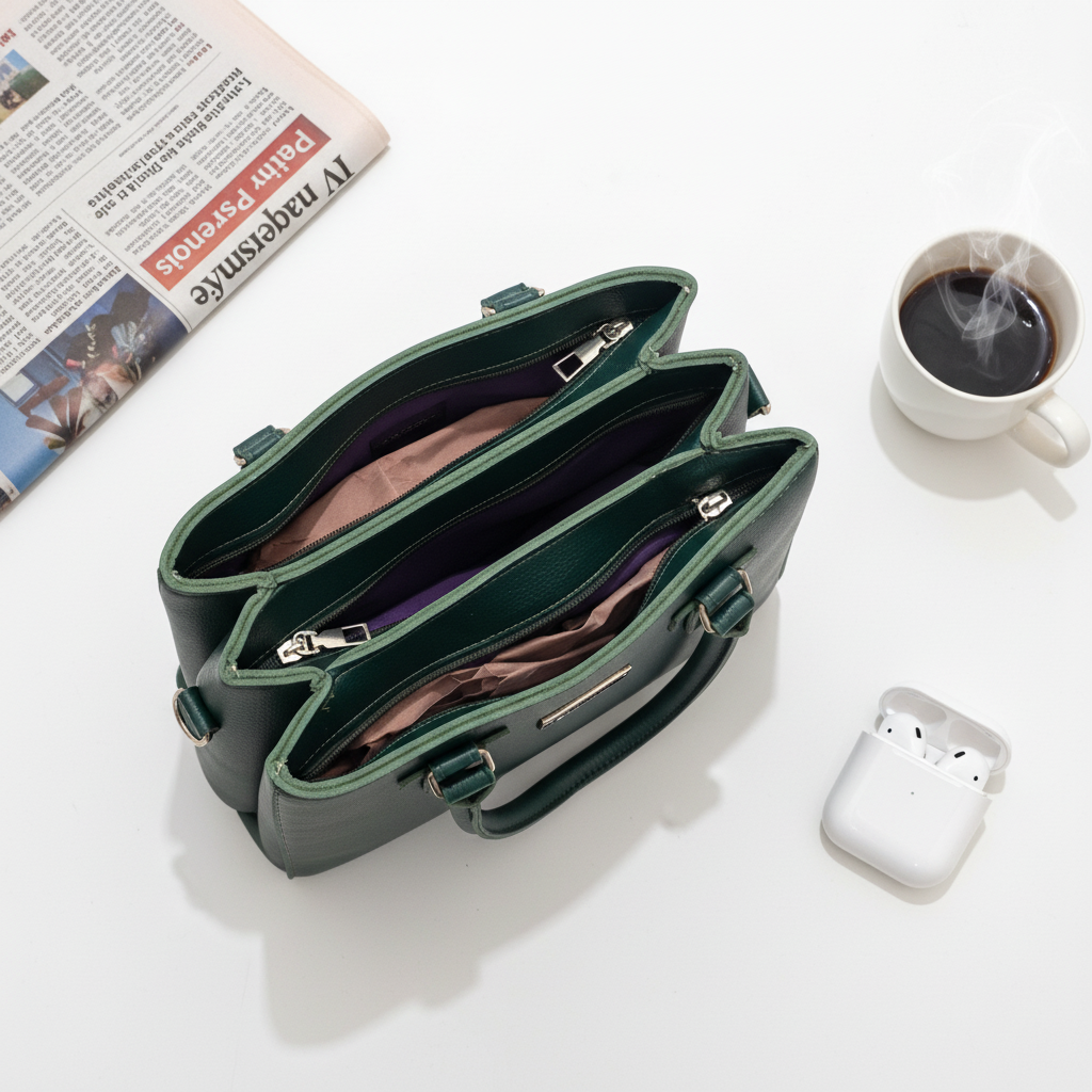 Classic Green Elegance Bag