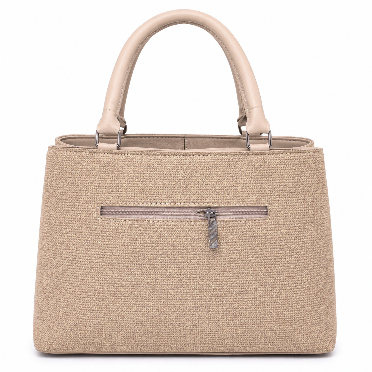 Beige Swan Elegance Handbag
