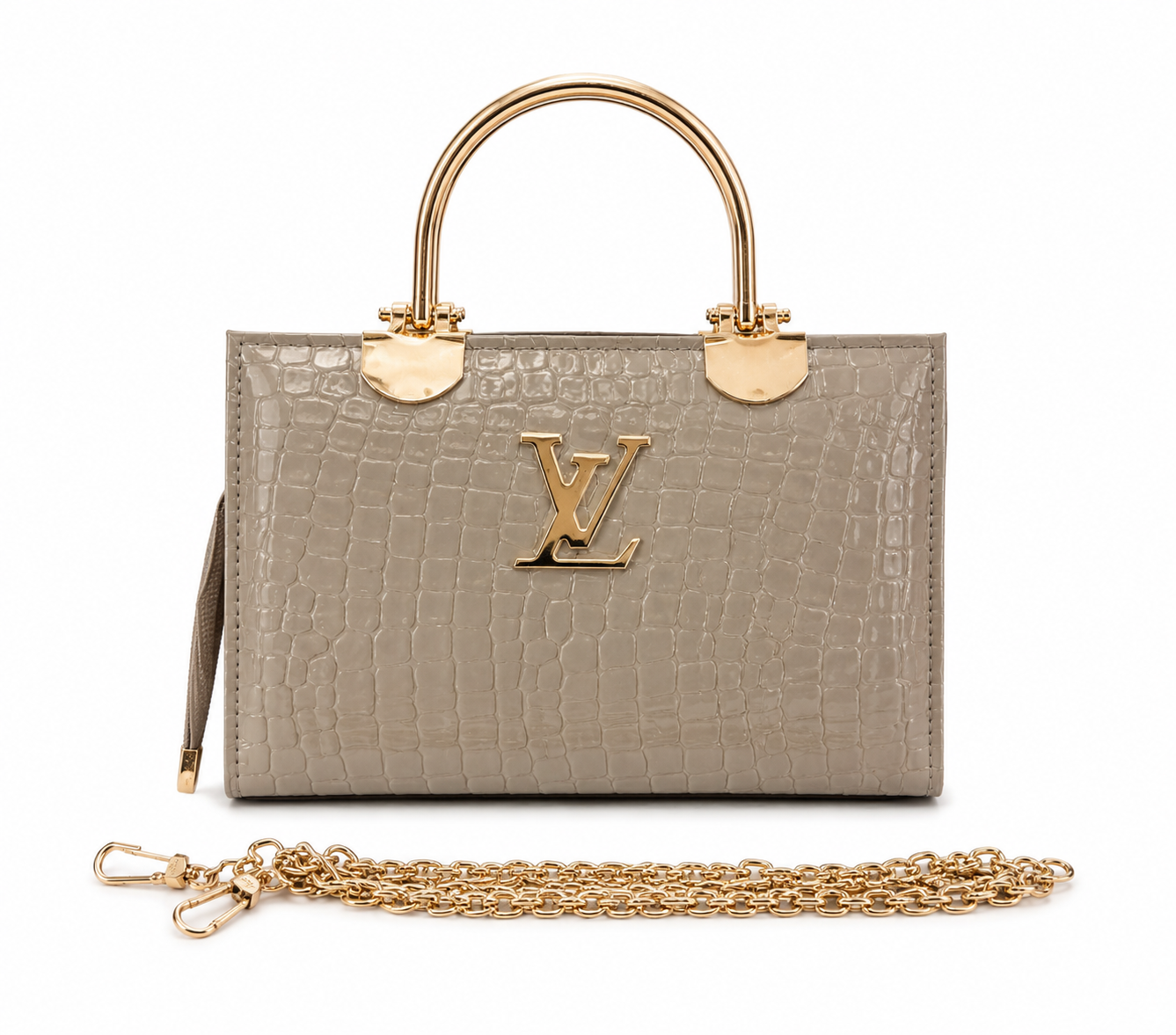 Dove Grey Elegance Handbag