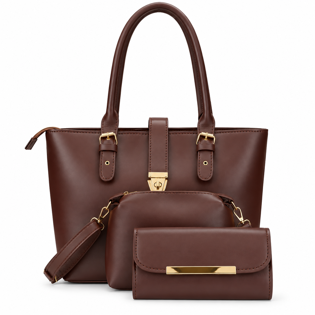 The Milano Chocolate Shoulder Bag