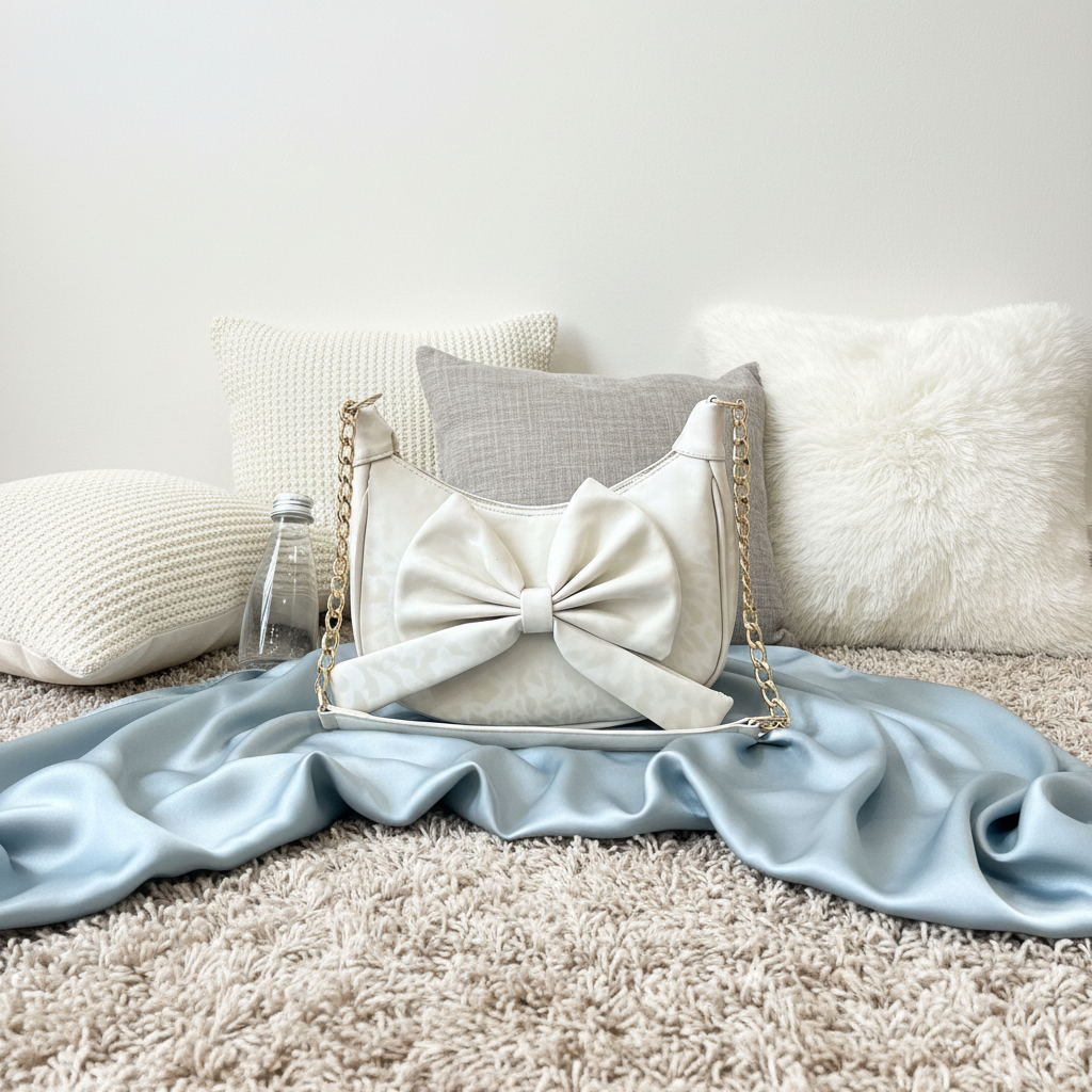 Elegant Pearl Bow Bag