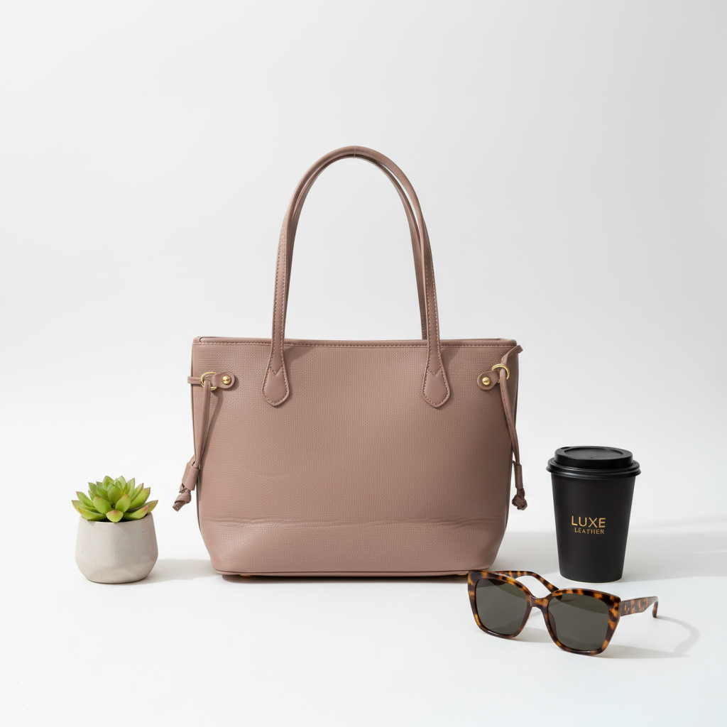 Light Taupe Beige Tote Bag