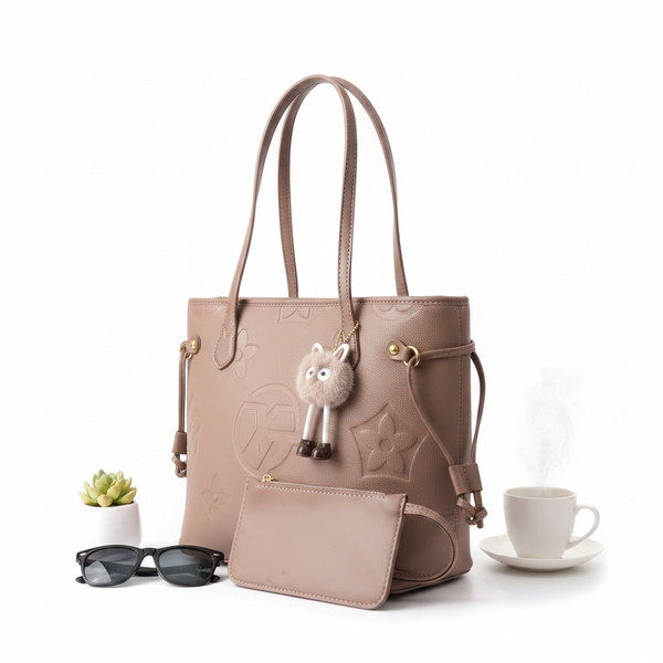 Light Taupe Beige Tote Bag