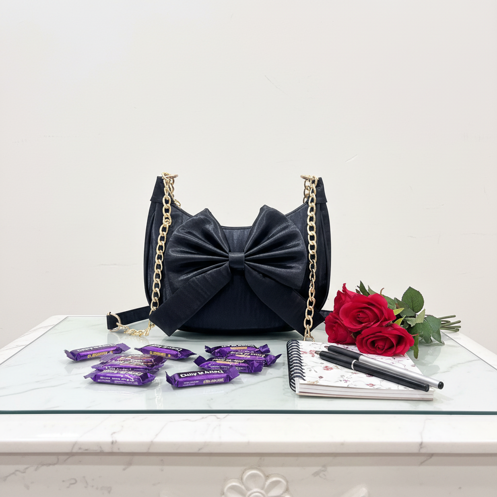 Midnight Bow Elegance (Black)