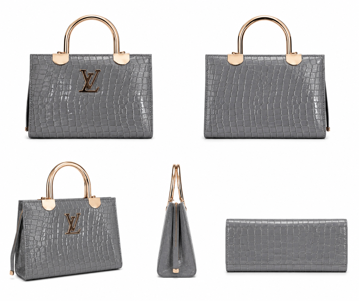 Moon Grey Luxe Handbag