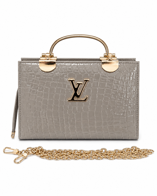 Moon Grey Luxe Handbag