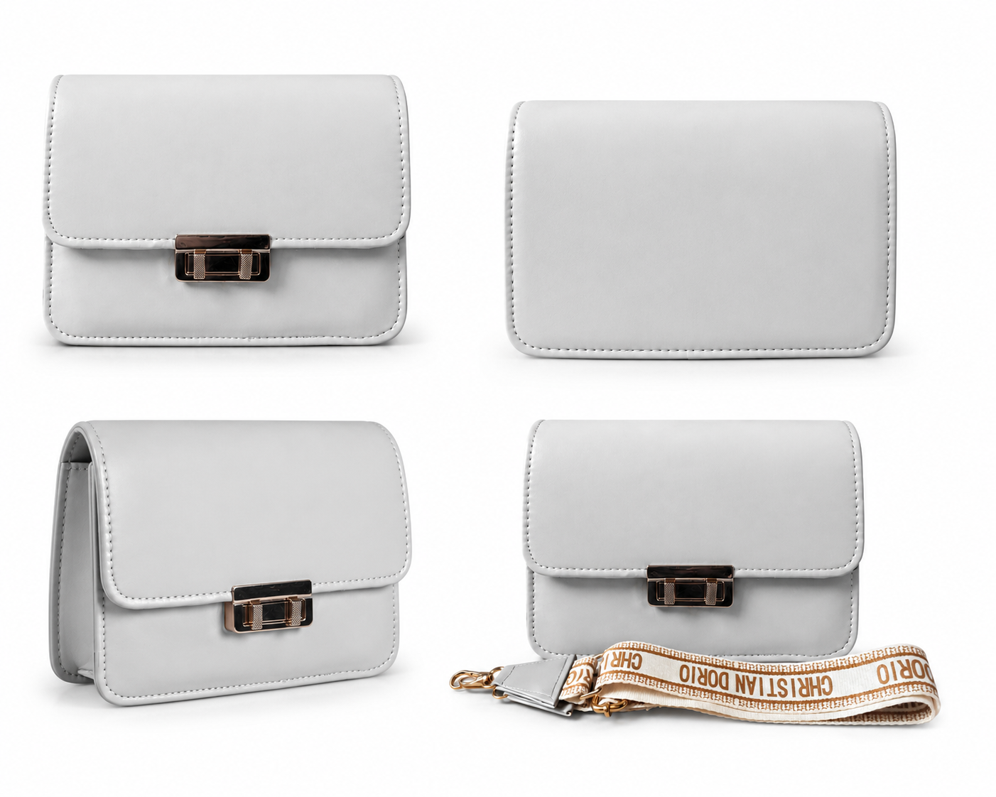 Moonstone Grey Clutch