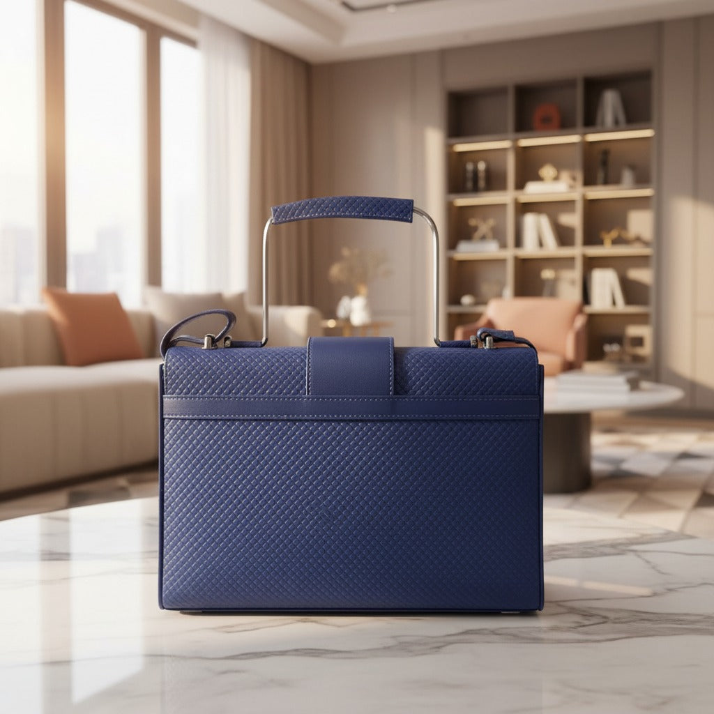 Navy Horizon Satchel