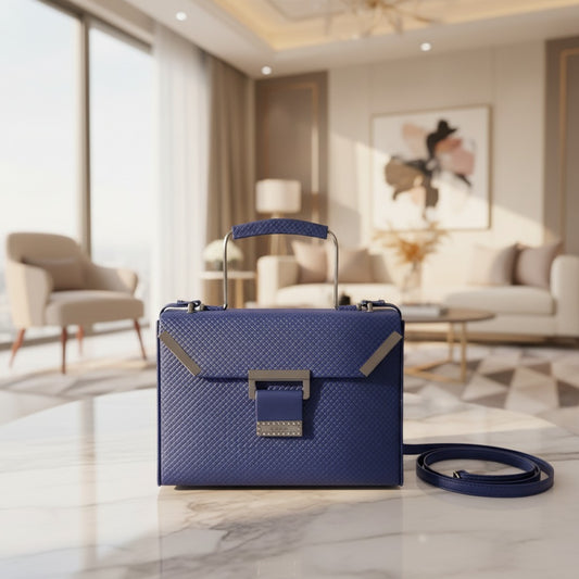 Navy Horizon Satchel