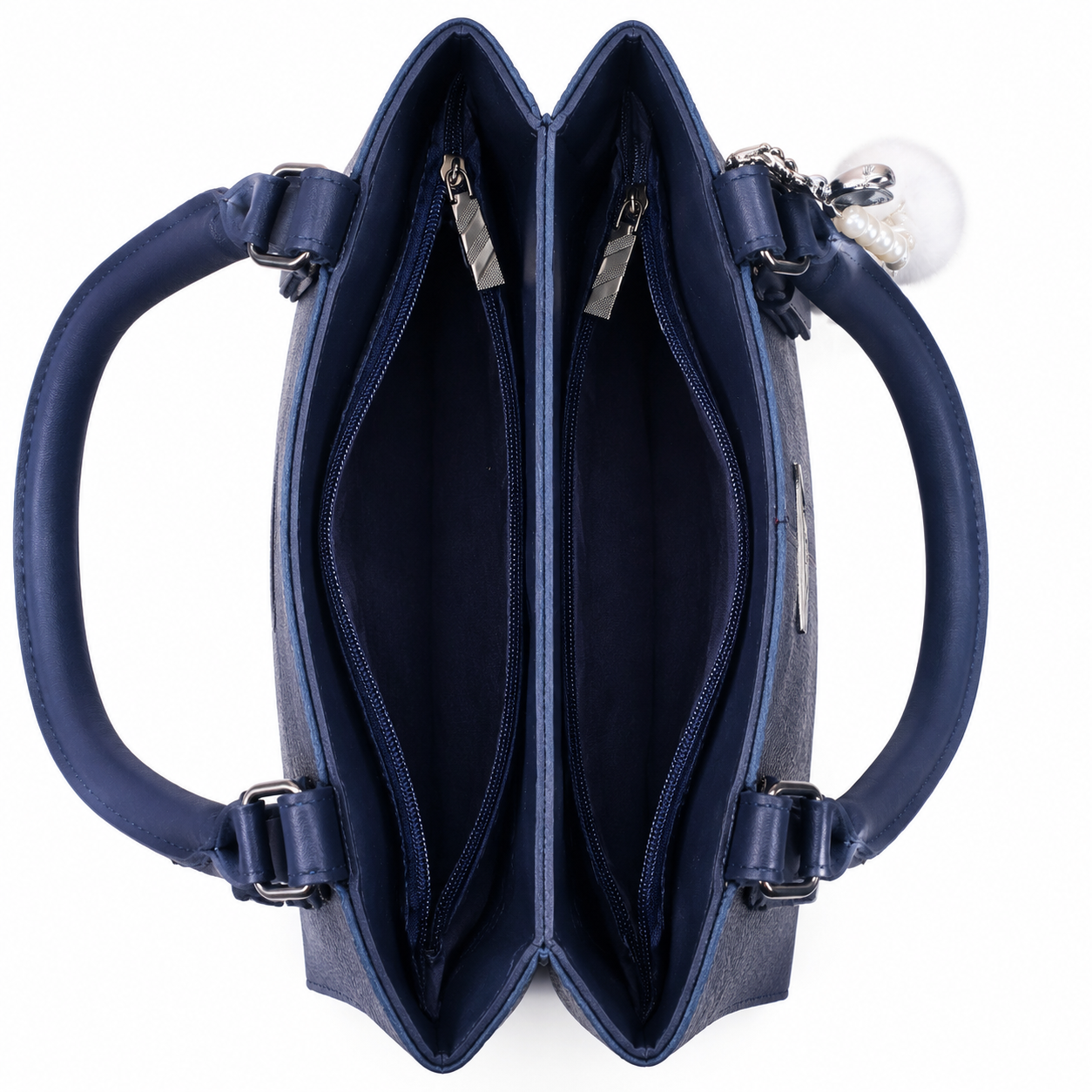 Navy Pearl Luxe Handbag