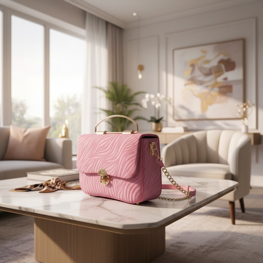Pastel Pink Crossbody Bag