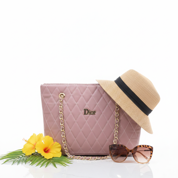 Pink Blossom Quilted Bag