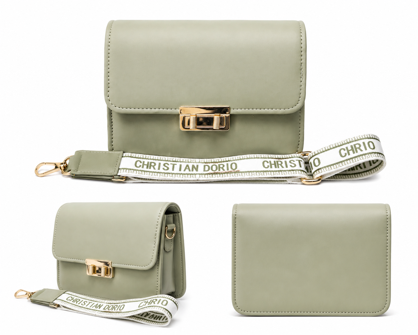 Sage Luxe Clutch