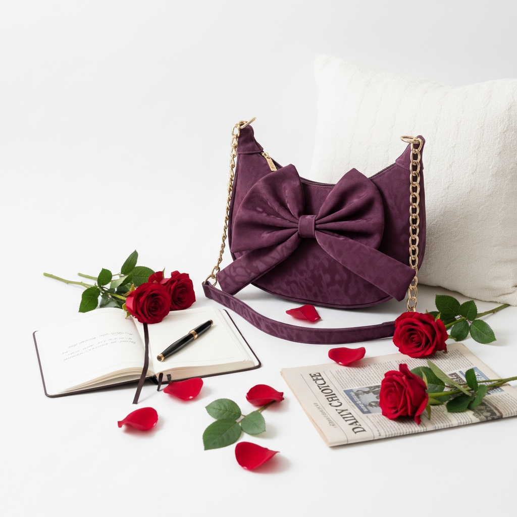 Violet Bow Grace Bag